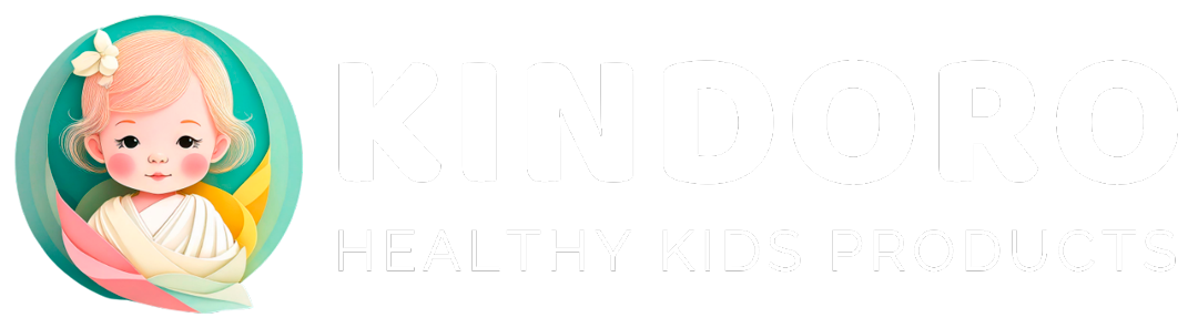 KINDORO – Logo mit weißem Text auf transparentem Hintergrund